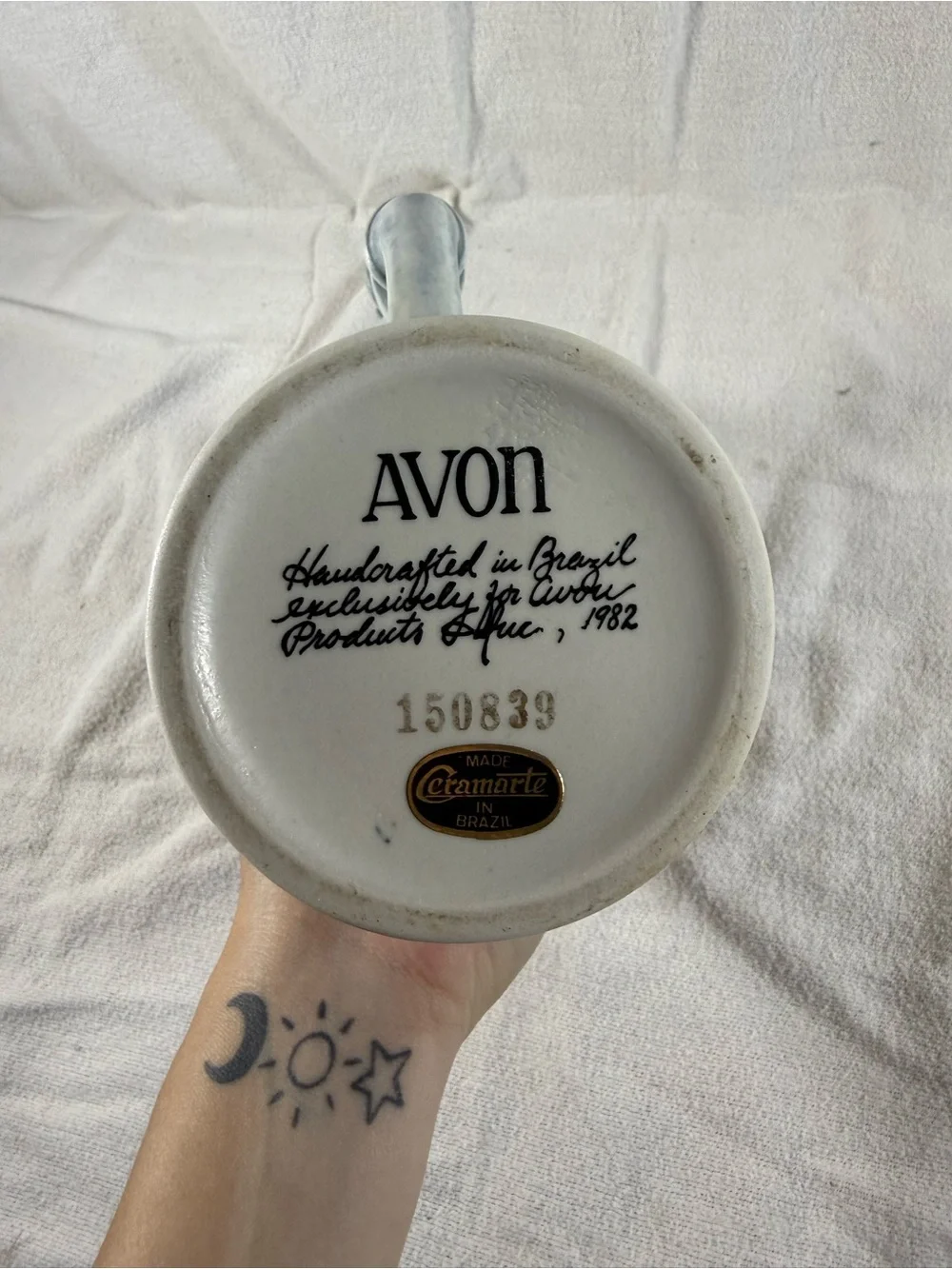 Vintage 1982 Avon Lidded Railroadiana Beer Stein